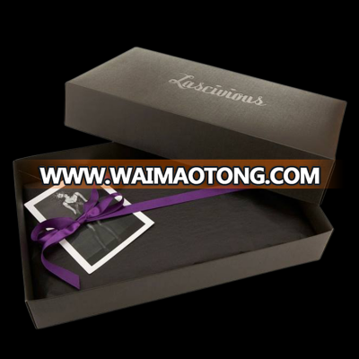 Paperboard material 2 pieces gift box with gift packaging