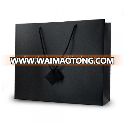 hot stamping logo paper shopping bag