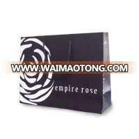 Custom Design Black Coated Matte Laminated,Varnishing Gift Shopping Paper Bag